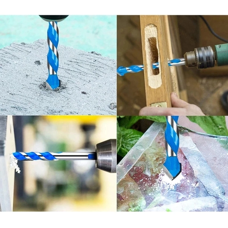 Glass Drill Bit 3-12mm Triangle Bit for Ceramic Tile Concrete Brick Wood Drilling